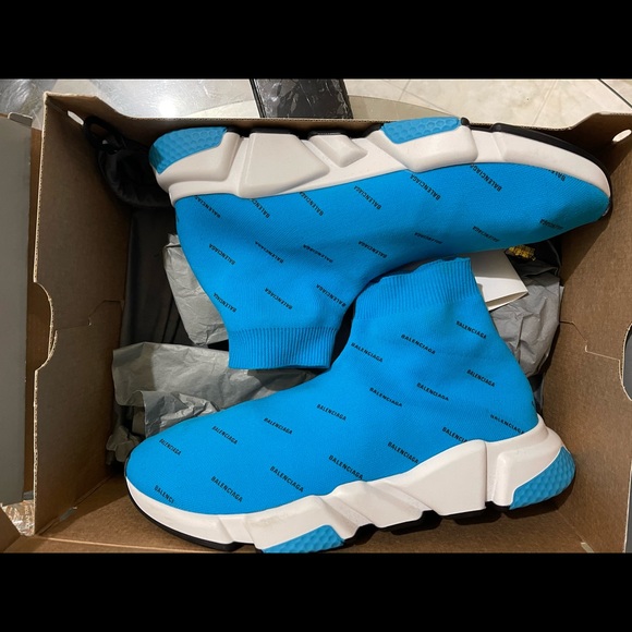 Balenciaga blue/black speed trainer - Picture 1 of 7